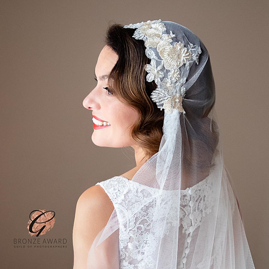 award winning portrait of bride Hertfordshire photograher