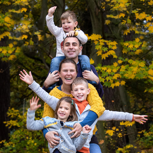 Autumn family photo shoot Hertfordshire